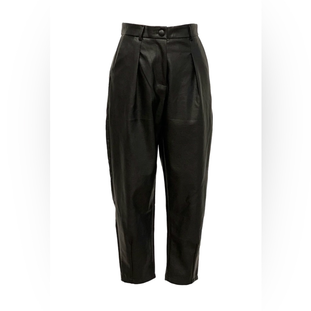 Seta black leather pants - Picture 1 of 4